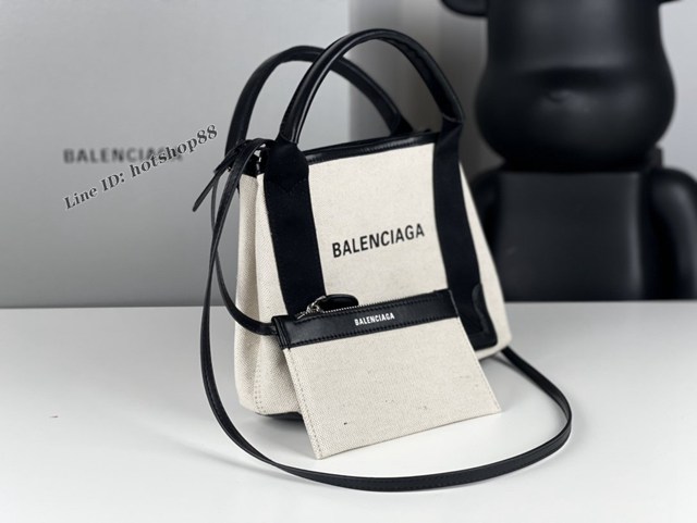 Balenciaga專櫃爆款超迷你號手提購物袋 巴黎世家經典款棉質帆布包 fyj1544